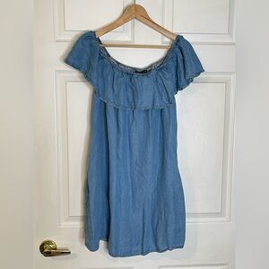 Haute Monde Light Blue Denim Dress